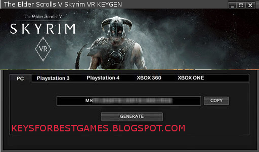 The Elder Scrolls V Skyrim Key Generator Download